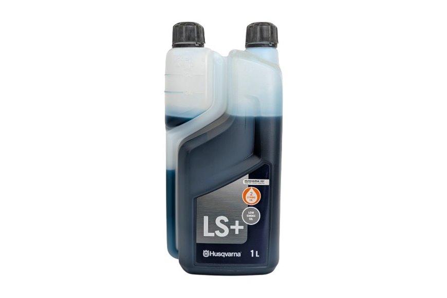2-Takt-Gemischöl, LS+ Husqvarna – 1-Liter-Dose, mit Dosierer