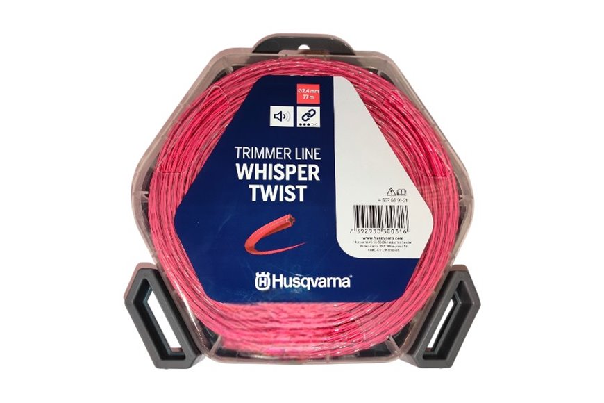 Husqvarna-Faden für Whisper Twist-Freischneider – 2,4 mm x 77 Meter