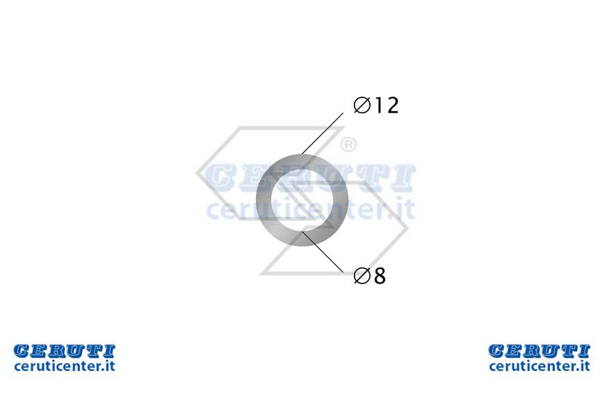 Washer Aluminum Ø 8X12