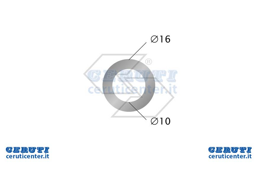 Washer Aluminum Ø 10x16