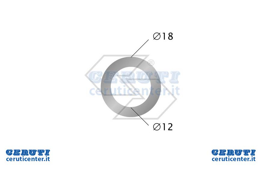 Laveuse aluminium Ø 12X18