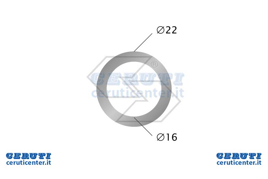 Washer Aluminium Ø 16x22