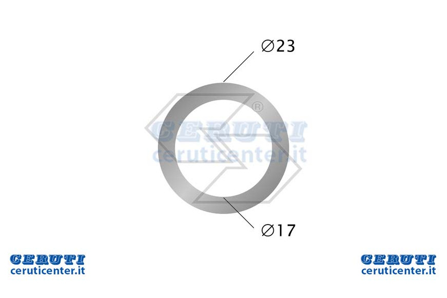 Laveuse aluminium Ø 17x23 (3/8 « )