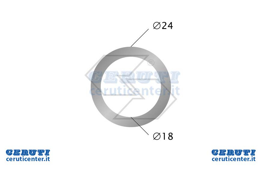 Washer Aluminium Ø 18X24