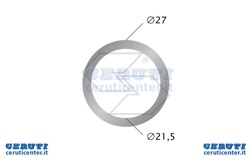 Laveuse aluminium Ø 21,5X27 (1.2 « )