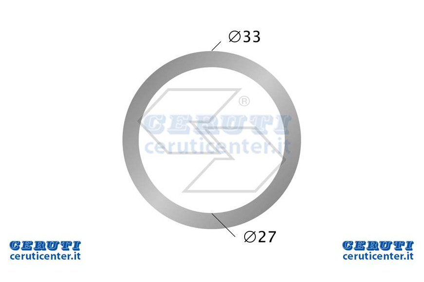 Washer Aluminum Ø 27X33 (3/4 ")