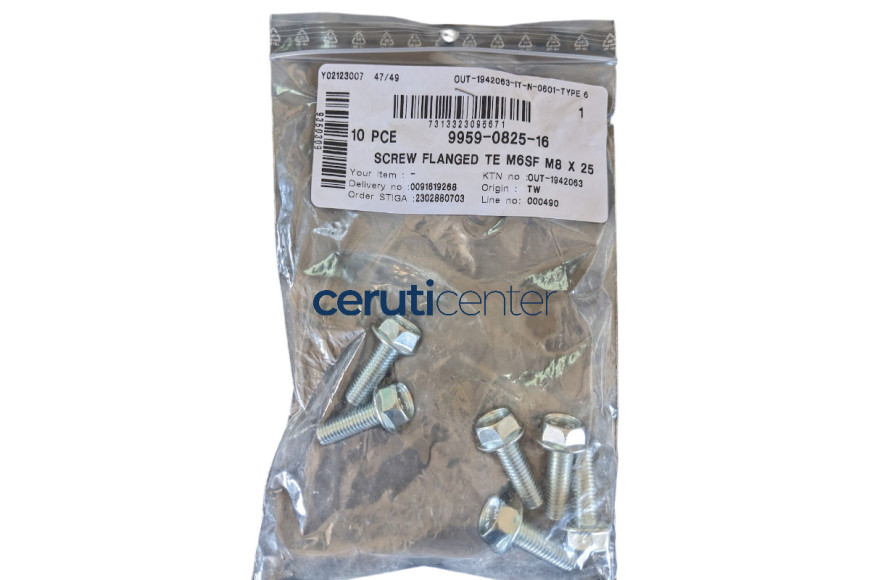 Vite Te M6Sf M8X25 Flangiata - Originale Stiga - 9959-0825-16