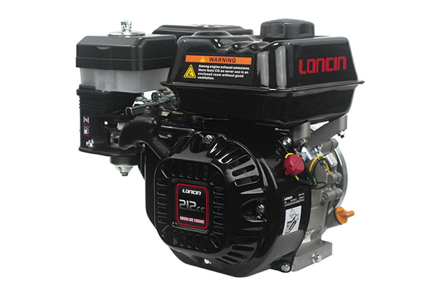 Motor Loncin G210 con eje cónico horizontal de 18/23 x 30 mm