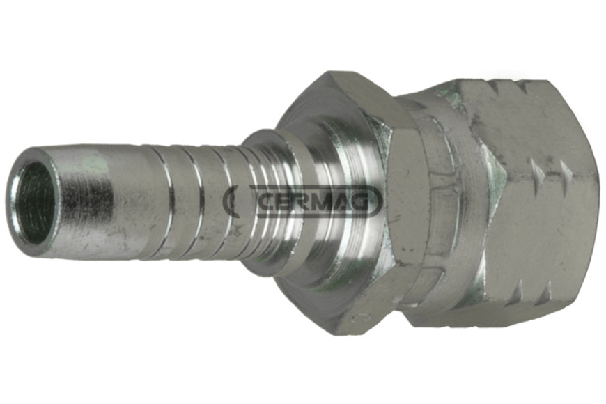 Racor Recto Hembra - Serie Komatsu Diámetro Manguera 1" 1/2 - 38 Mm Rosca M42X1.5 - Ref. 82595