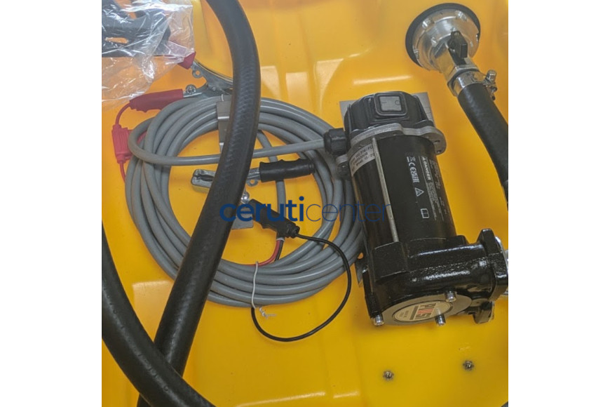 220Lt Tank mit 12 Volt Pumpe - Elektropumpe mit Tank für Dieseltransport Spannung 12 V Fassungsvermögen 220 L - Art. Nr. 20824