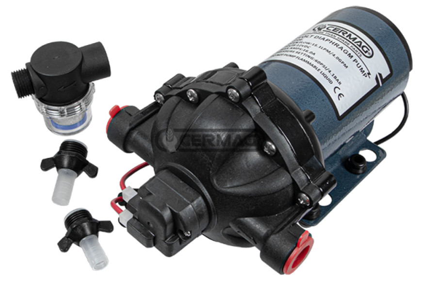 Diaphragm Electric Pump Voltage 12 V Flow rate 11.4 L/Min - Ref. 28327
