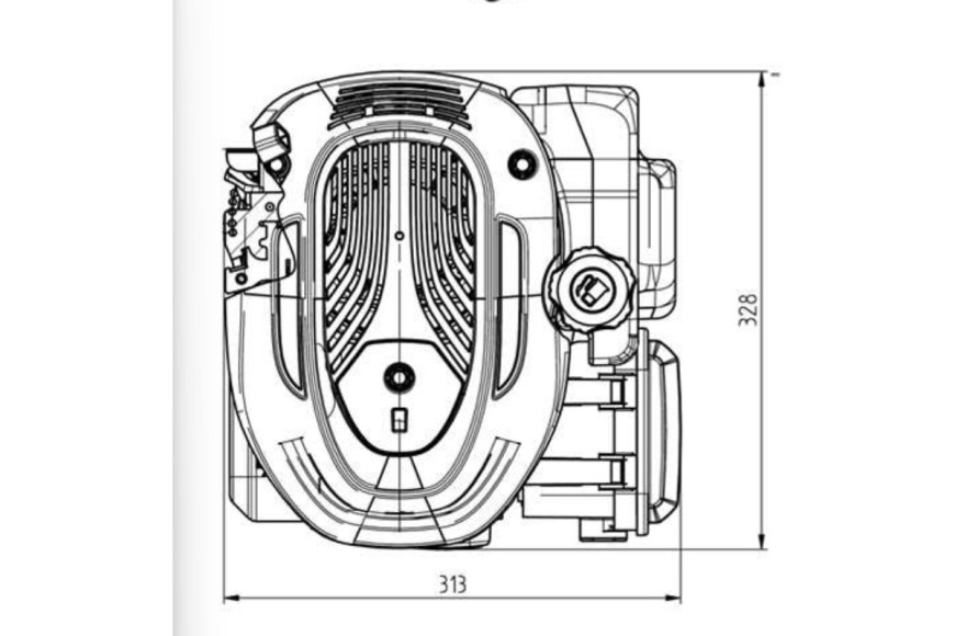 Complete Engine ST 120 123 cc for Lawnmowers - Original STIGA - 118552684/0