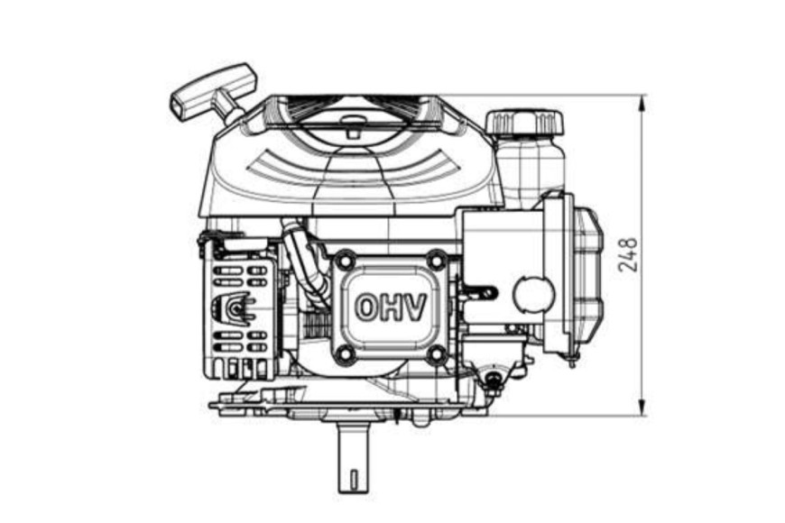 Motor completo ST 140 de 140 cc para cortacéspedes - Original STIGA - 118552685/0