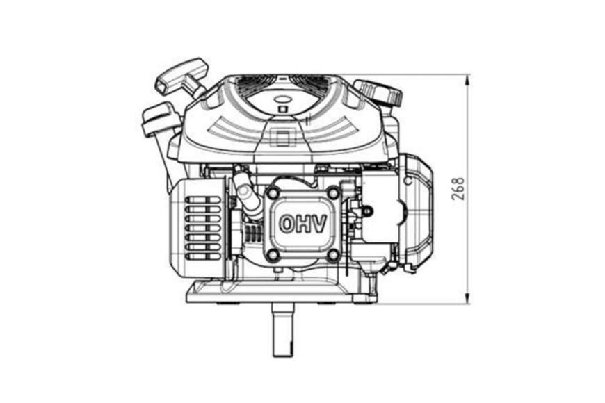Motore Completo ST 200 196 cc per Rasaerba - Originale STIGA - 118552676/0