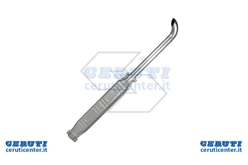 Silencieux Compl. Tube courbé D.50