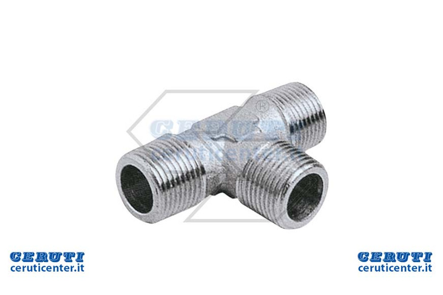 Raccord T 3/8 Mas-Mas-Mas