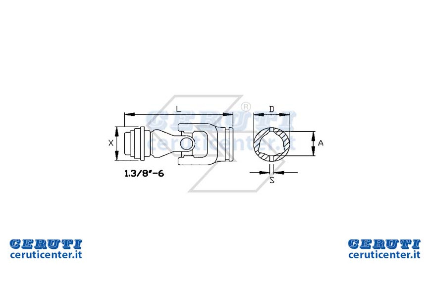 Tube Joint Est.Cat.7 C / collier