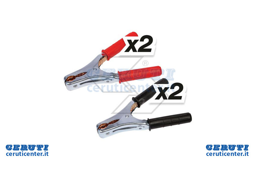 Kit 4 Pinze 2Ros+2Ner.400A.Cav.Batt