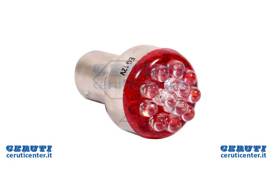 Lampadina 12 Led Rosso 5/21W