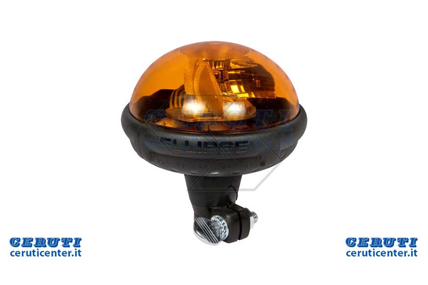Baliza giratoria Elipse 12V, varilla flexible