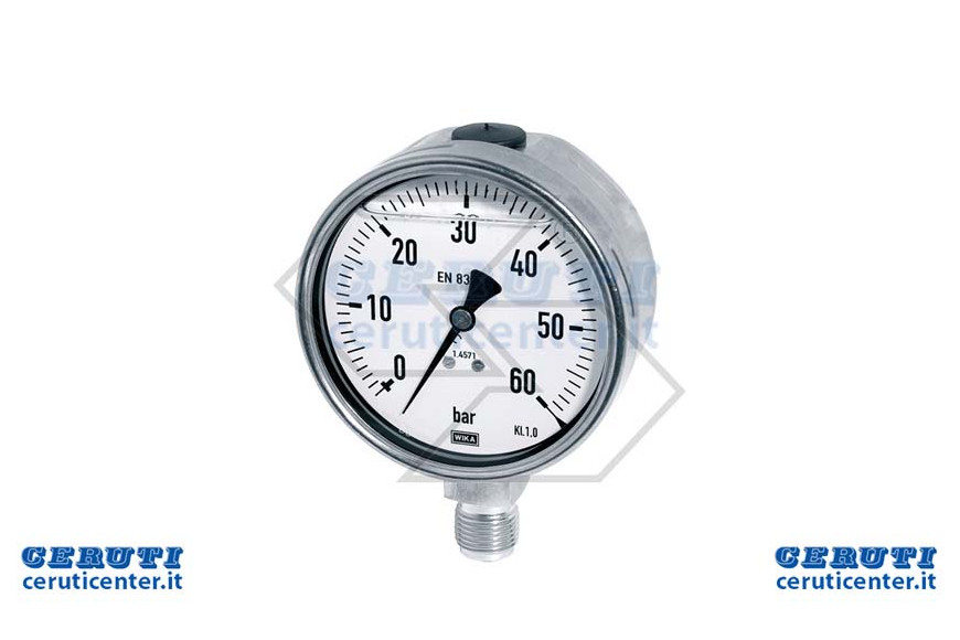 Manom.Gl.Att.Rad.0-25 D.100 Inox