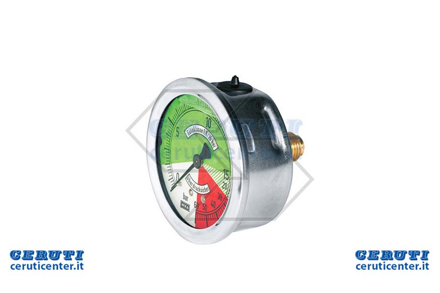 Manom.Gl.Att.Post.Is.0-5 / 25D.63Inox