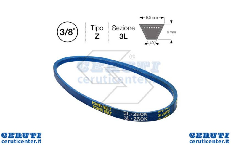 T.B. strap Z 3/8 '' x 45 ''