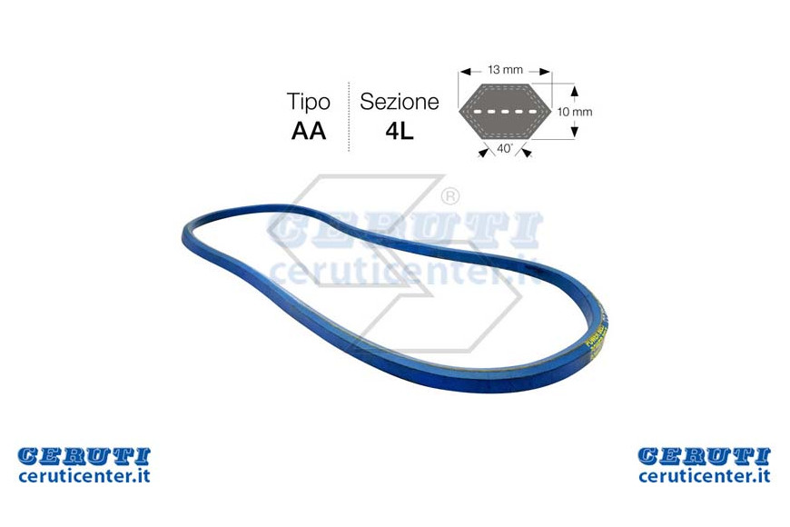 courroie hexagonale (Kevlar) Aa105K