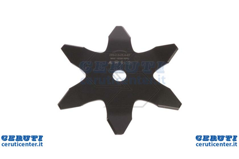 Disco 6 Denti Sfalsati 255X25,4X3