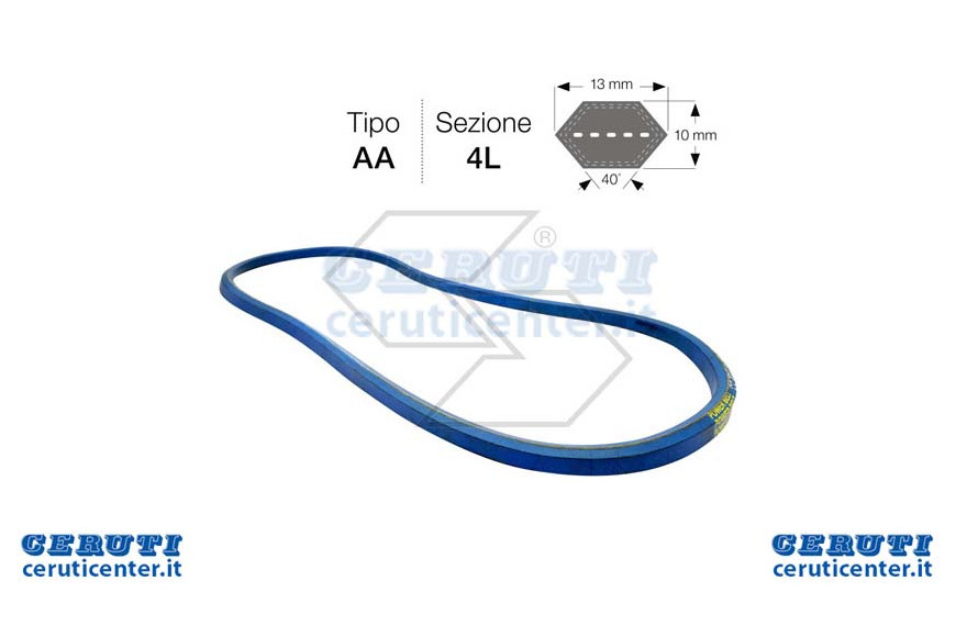 courroie hexagonale Aa75-K (Kevlar)
