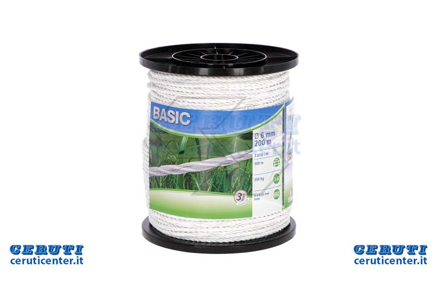 Corde pour les clôtures de base - 200 M - Ø 6 mm