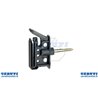 A Clip Insulator For Tape And Rope With Metal Support