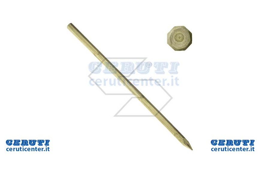 Paletto In Legno Octo-Wood - 225 Cm - Ø 8 Cm