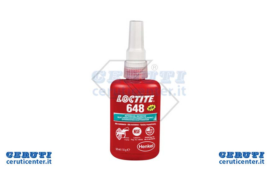 Résistance de retenue haute Loctite 648-50 Ml