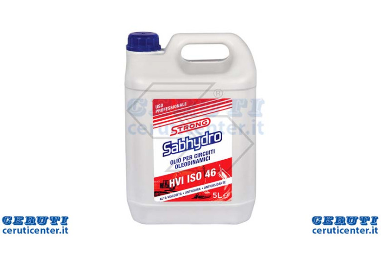 Forte Sabhydro huile pour les circuits Plombiers HVI Iso 46-5 Litres