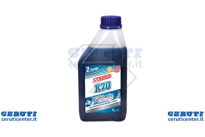 Olio Strong K70 Super Synthetic Evolution Sintetico Per Motori 2T - 1 Litro