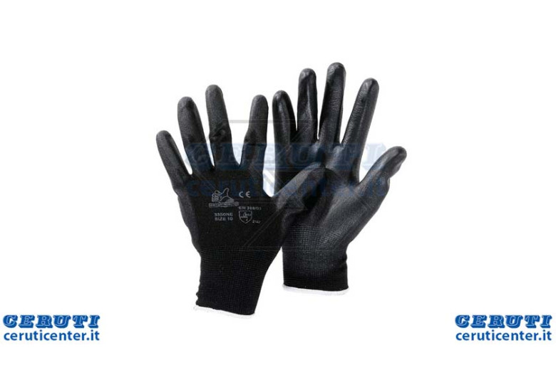 Recubierto de poliuretano Guantes de trabajo - Talla M