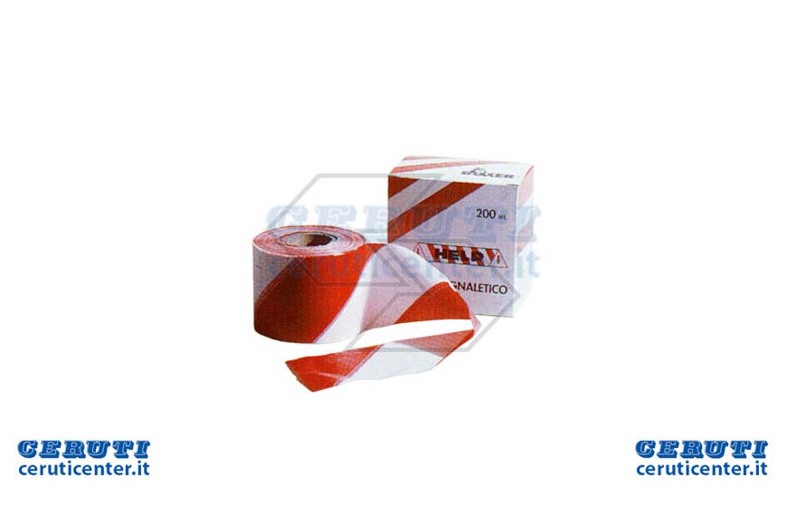 Avertissement Ruban Blanc / Rouge 200 M