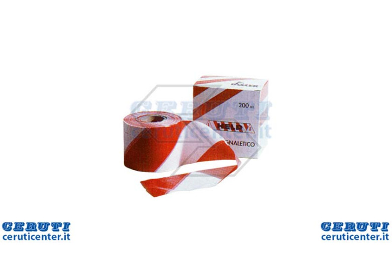 Avertissement Ruban Blanc / Rouge 200 M