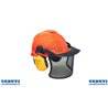 Casque de protection de la forêt complète avec des écouteurs et Visor En Net
