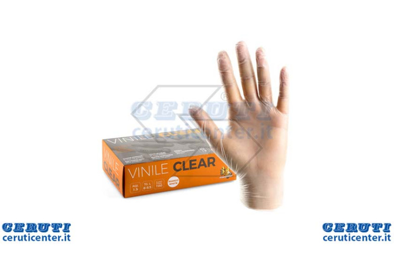 In Einweg-Vinyl-Handschuh - Größe M - Packung 100 Stück