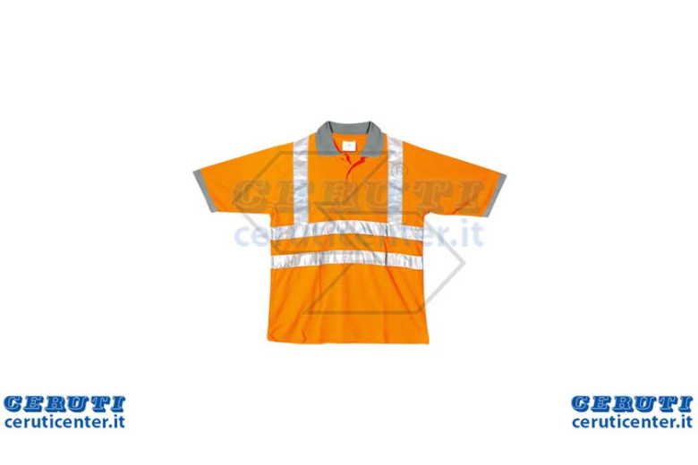 Polo de alta Visibilita'Arancio Tg. SG