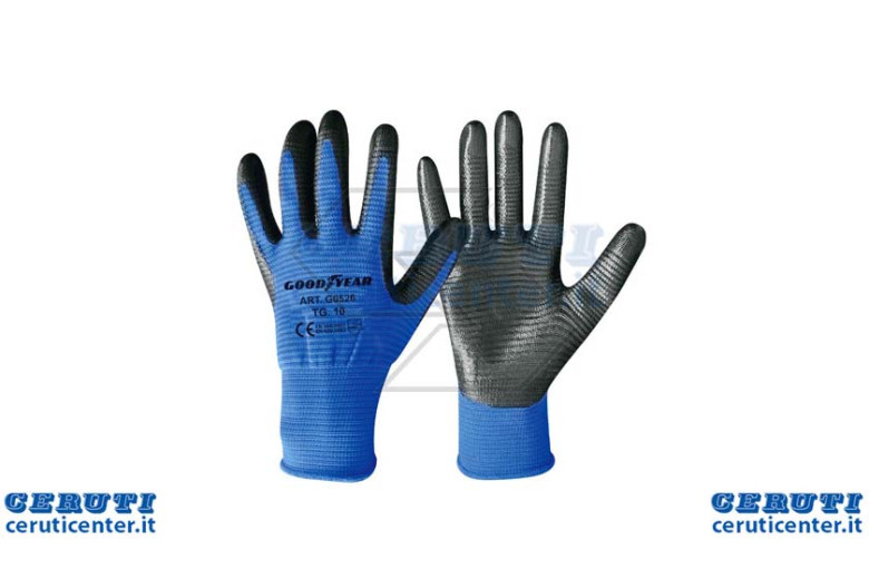 Nitrilo recubierto Guantes de trabajo Rigato - Talla L