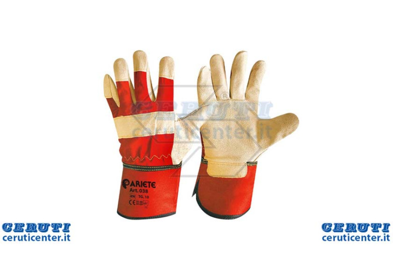 Mitt Labor Leather Flower Pig