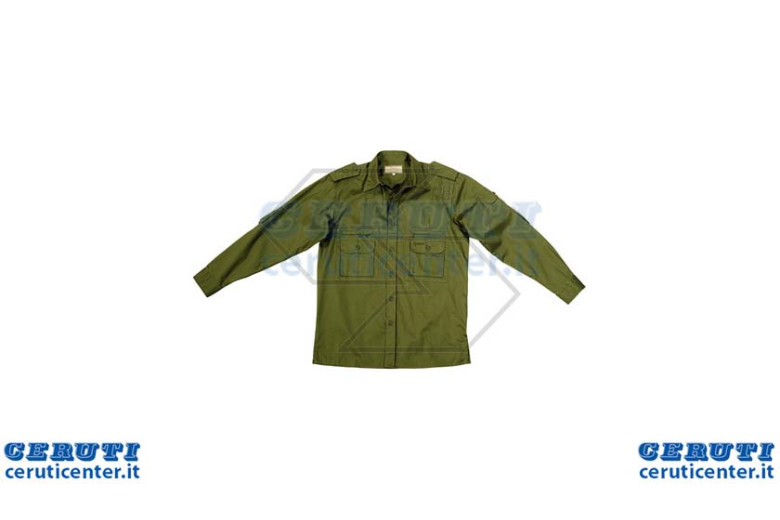 Shirt "Safari" Cot.Verde Tg.44-Xl