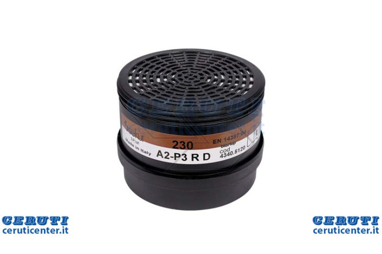 Filtre aérosol 230 A2-P3 R D BIOSTOP