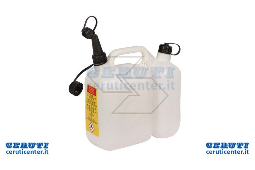 Double Blanc Canister Usage professionnel 5 + 2.5 Litres