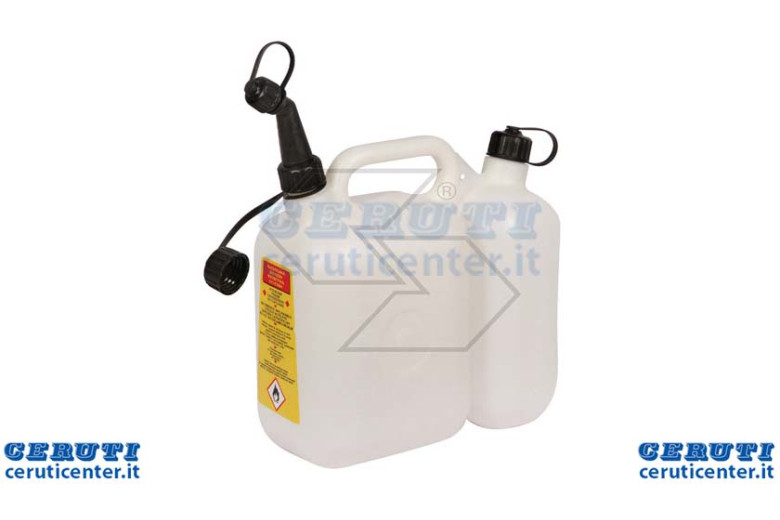 Tanica Bianca Professionale Doppio Uso 5+2,5 Litri