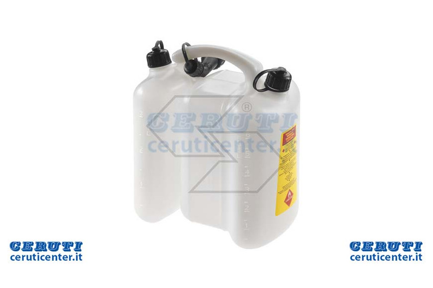 Blanc Canister professionnel à double usage 6 + 3 Litres