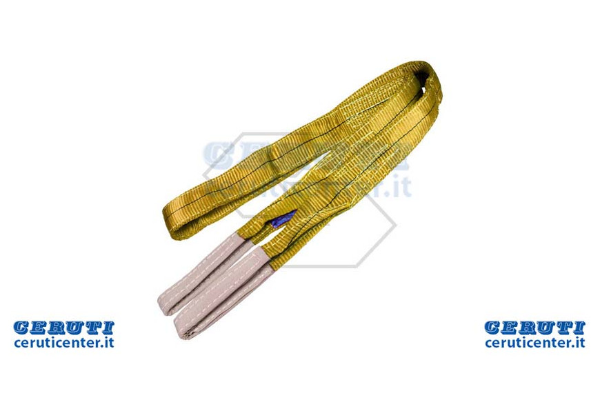 Braca Piatta In Poliestere Con Asole 2 M X 90 Mm